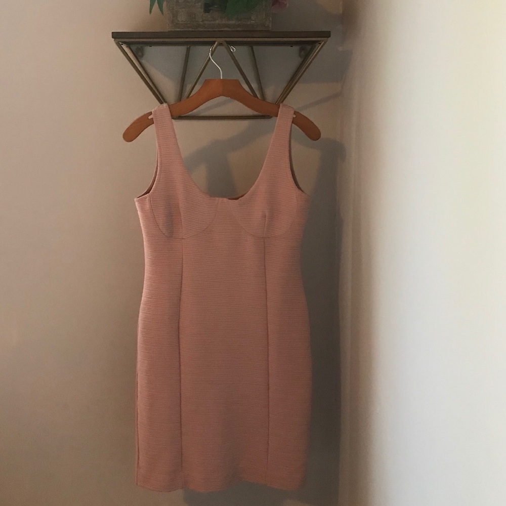 Light pink bodycon dress